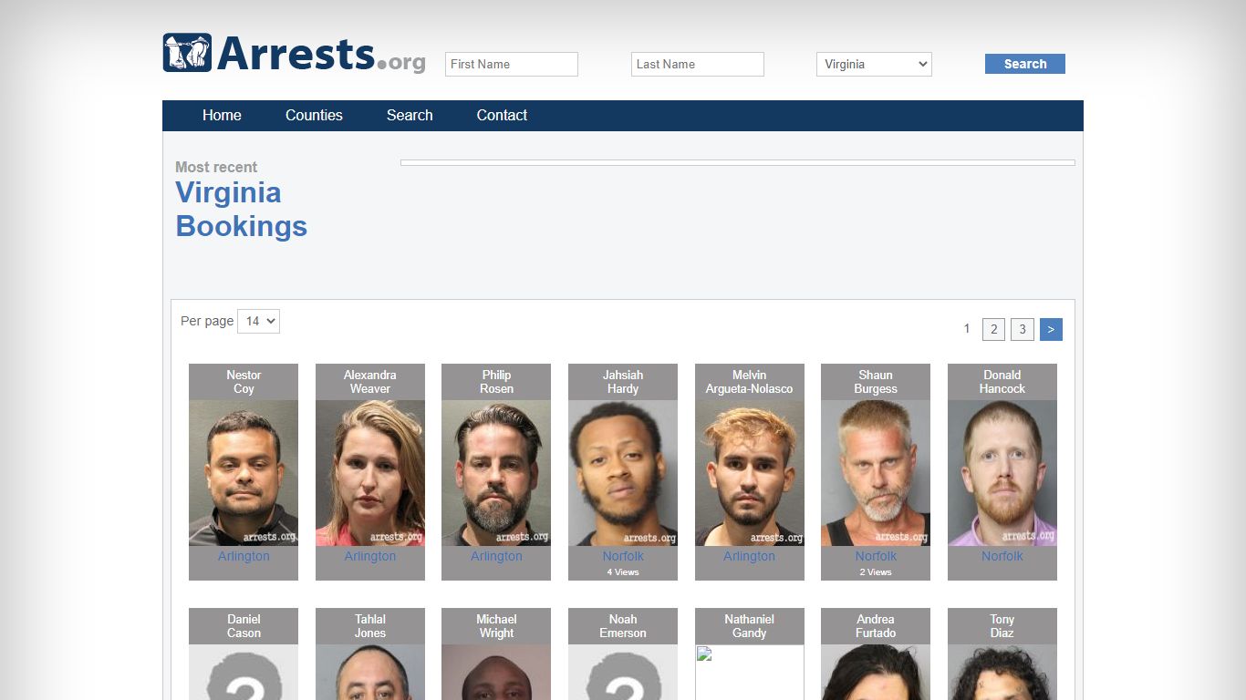 Virginia Arrests and Inmate Search